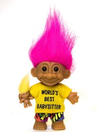 Amazon.com: My Lucky WORLD'S BEST BABYSITTER Troll Doll with BABY TROLL (Hot Pink Hair): Toys & Games Russ Trolls, Troll Dolls Vintage, New Hit Songs, Dolls And Daydreams, Hot Pink Hair, Magia Das Ervas, Video Game Posters, Doll Divine, Troll Doll