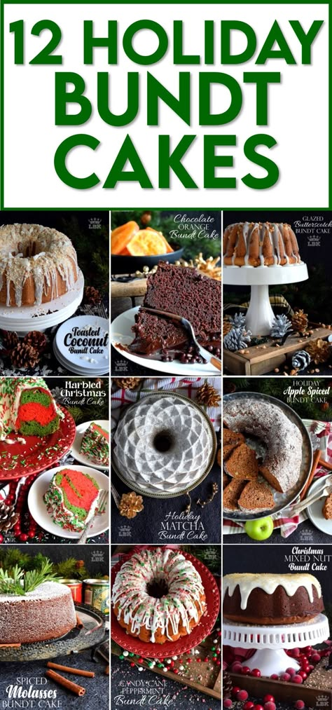 Christmas Bundt Cakes, Christmas Cakesicles, Christmas Bundt Cake Recipes, Bunt Cake Recipe, Christmas Bundt Cake, Mini Bundt Cakes Recipes, Bundt Cake Recipes, Easy Bundt Cake Recipes, Cakes Christmas