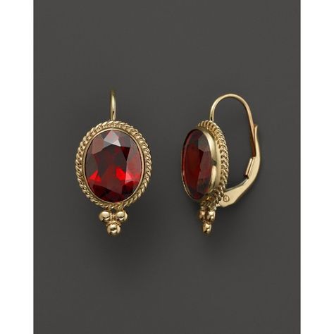 Jwellary Ideas, Vintage Garnet Earrings, Gemstone Settings, Garnet Jewellery, Gold Jewelry Prom, Baroque Jewelry, Gold Earrings For Kids, Large Drop Earrings, Gold Jhumka Earrings