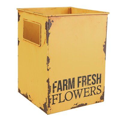 Metal Bins, Metal Storage Bins, Gardening Accessories, Tin Flowers, Garden Farm, Industrial Inspiration, Leafy Plants, Wholesale Home Decor, Metal Planters