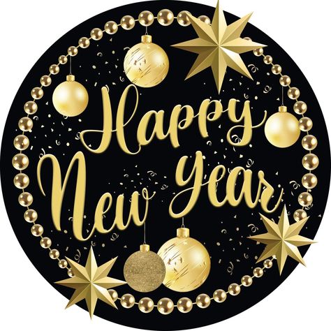 New Years 2021 wreath sign happy new year metal wreath sign | Etsy Happy New Year Topper Printable, New Year Cake Designs, New Year Logo, Happy New Year Signs, Happy New Year Stickers, New Year Printables, An Nou Fericit, Happy New Year Photo, New Year's Cake