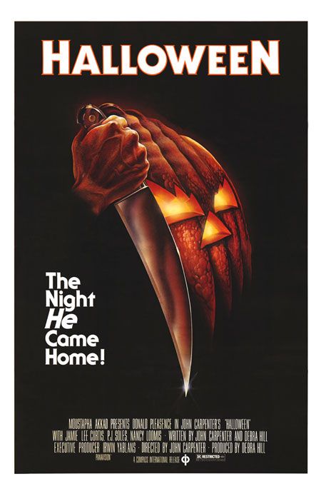 Halloween (1978) Best movie EVER!! The Night He Came Home, Halloween Movie Poster, Halloween Films, John Carpenter Halloween, Halloween 1978, Best Movie Posters, The Boogeyman, Film Horror, Best Horror Movies