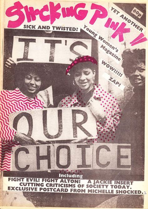 Feminist Zine, Feminist Magazine, Feminist Punk, Zine Ideas, Punk Poster, Zine Design, Underground Music, Shocking Pink, Riot Grrrl