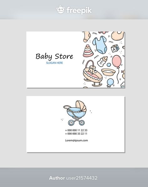 Baby Brand Logo Design, Baby Shop Logo, Baby Boutique Logo, Clothing Branding Design, Kids Branding Design, Illustration Business Cards, Storing Baby Clothes, Baby Messages, Buisness Cards