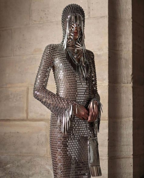 Medieval Fashion, Paco Rabanne, Fantasy Fashion, Costume Design, Winter Collection, Assemblage, Autumn Winter Fashion, Editorial Fashion, High Fashion