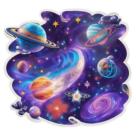 Embark on a galactic adventure with this awe-inspiring sticker! Designed to ignite your imagination, this captivating sticker features a stunning cosmic scene that will transport you to the wonders of the universe. With its vibrant colors and mesmerizing Cool Space Tattoos, Tattoo Advice, Imagination Illustration, Cosmic Magic, Galaxy Drawings, Space Tattoos, Space Candy, Mystical Tattoos, Sims 4 Tattoos