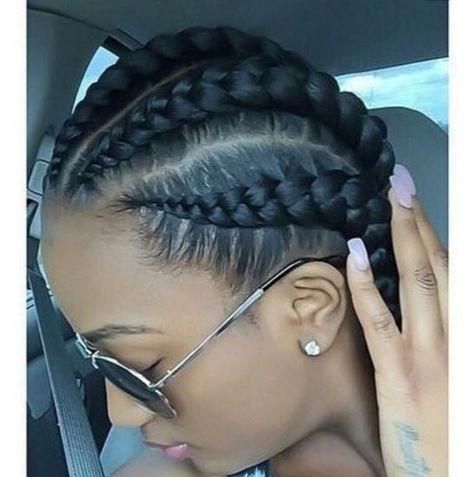 Jumbo Cornrow Braids, Cornrow Hair Styles, Corn Row Styles, Corn Roll Hair Styles, Goddess Braids Styles, Crochet Braids Straight Hair, Cornrows Ponytail, Protective Cornrows, Hair Styles Boho