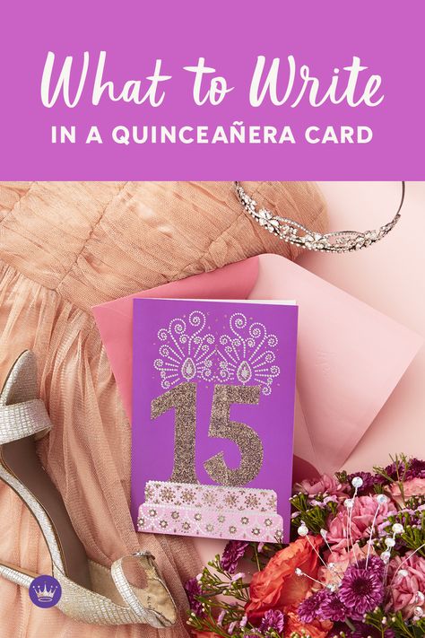 Need to write a quinceañera card? Try these quinceañera message ideas and tips from Hallmark writers! Includes over 50 quinceañera wishes. Quinceanera Cards Ideas, Quinceanera Birthday Cards Diy, Quince Cards Ideas, Quinceanera Birthday Cards, Quinceanera Card Ideas, Quinceanera Cards Diy, Quinceañera Present Ideas, Quince Card Ideas, Quinceanera Quotes In English