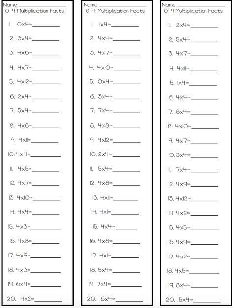 Encourage students with brag bracelets, a multiplication ice cream sundae, and much more!  Enjoy several FREE multiplication tests! Multiplication Test, Multiplication Flash Cards, Multiplication Fluency, Multiplication Facts Worksheets, Multiplication Facts Practice, Math Worksheets For Kids, Multiplication Practice, Math Centers Middle School, Multiplication Worksheets