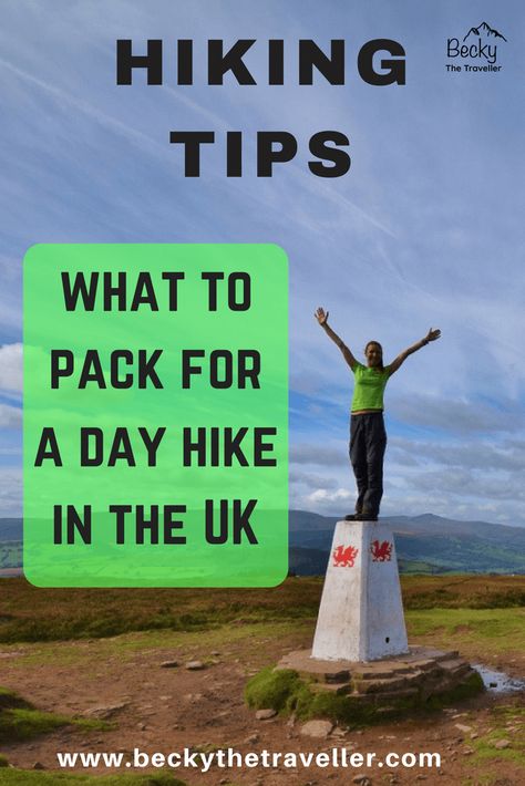 What To Take On A Day Hike In The UK? (+ What NOT To Take) - Becky the Traveller Outdoor Adventure Activities, Hiking Europe, Hiking Training, Hiking Destinations, Lady Boss, Freaking Awesome, Hiking Tips, Travel Articles, Adventure Activities