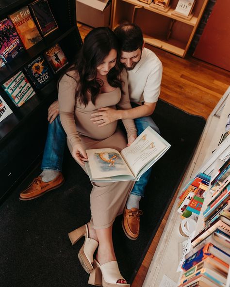 Maternity photos but in a local bookstore downtown @taylorbookswv 📚 Alex wanted a lifestyle maternity session and had the greatest ideas for locations, I loved getting to stretch my creative muscles and do something fun like this. There are SO many other shots I love from this sessions so I’m sure there will be more to come! #maternityphotography #maternitystyle #lifestylephotography #maternityshoot Maternity Photos With Books, Bookstore Maternity Photos, Coffee Shop Maternity Shoot, Library Maternity Photos, Local Bookstore, Pregnancy Pics, Lifestyle Maternity, Maternity Photography Poses Pregnancy Pics, Maternity Ideas