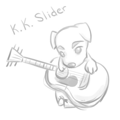 sooooooo cute :D Animal Crossing KK Slider Kk Slider Drawing, Kk Slider Tattoo, Animal Crossing Sketch, Animal Crossing Doodles, Animal Crossing Kk Slider, Kk Slider, Drawing Doodles, Drawing Ideas List, Princess Wallpaper