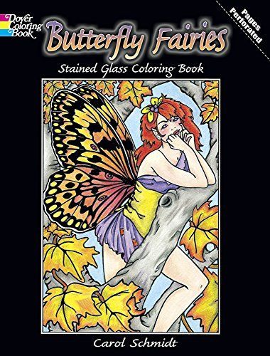 Butterfly Fairies, Fairy Coloring Book, Stained Glass Butterfly, Dover Publications, Fairy Gifts, Fairy Coloring, Butterfly Fairy, Fairy Book, Magical Creatures