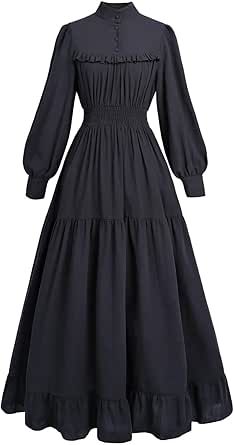 Nuoqi Victorian Dress for Women Long Sleeve Edwardian Dress Renaissance Costume Edwardian Dress, Costume Shop, Fashion Toys, Kids Luggage, Luxury Store, Dress For Women, Pharmacy Gifts, Women Long Sleeve, Shoes Jewelry