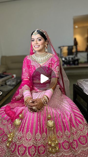 Neetu Khokhar | Makeup Artist on Instagram: "Blushing in pink, glowing in glam – A bride’s beauty as timeless as her love❤️ . . Bride - @sunaina_srivastava Outfit - @kamalbhaisareesangam Hair - @gita_kunwar22 Makeup - @makeupbyneetuantil . . Makeup Artist | Makeup Artist Delhi | Bridal Makeup Artist | Delhi Makeup | Huda Beauty | Dior | Charlotte Tilbury | Rare Beauty | Indian Makeup Artist | Brides of India" Makeup Artist Makeup, Beauty Dior, Artist Makeup, Indian Makeup, Dior Beauty, Bridal Makeup Artist, Rare Beauty, Artist On Instagram, Charlotte Tilbury