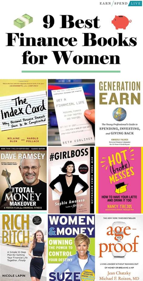 Audiobooks For Women, Best Finance Books, Business Books Worth Reading, Financial Literacy Lessons, Financial Wisdom, Books For Women, Empowering Books, Investing Books, Personal Finance Books