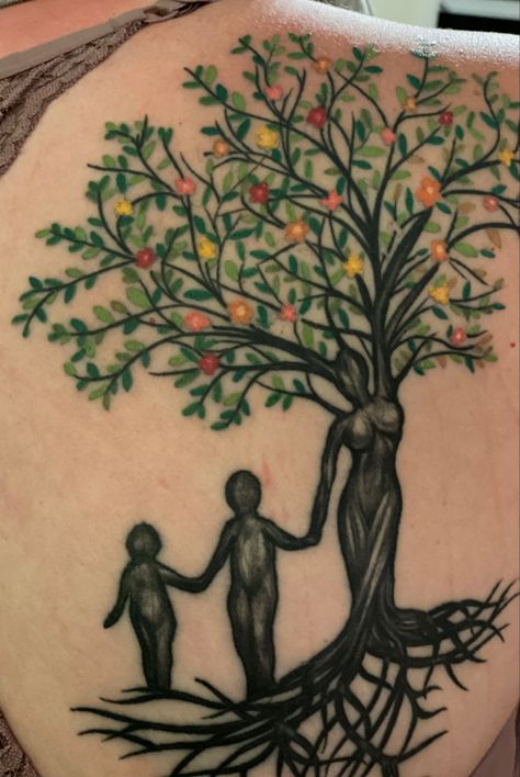 Tree Of Life Mother Tattoo, Mom Tree Of Life Tattoo, Tree Of Life Mom Tattoo, Tree Of Life Tattoo For Women, Motherhood Tree Of Life Tattoo, Tree Of Life Tattoo With Birds, Tree Tattoo Chest, Mother And Daughter Tatoos, Mother Son Tattoos