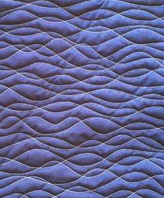 Free Motion Quilting Waves, Waves Quilting Design, Wavy Lines Quilting, Water Quilting Designs, Wave Quilting Design, Ruler Quilting Designs, Wavy Line Quilting, Whole Cloth Quilting Designs, Quilting Designs Patterns Ideas