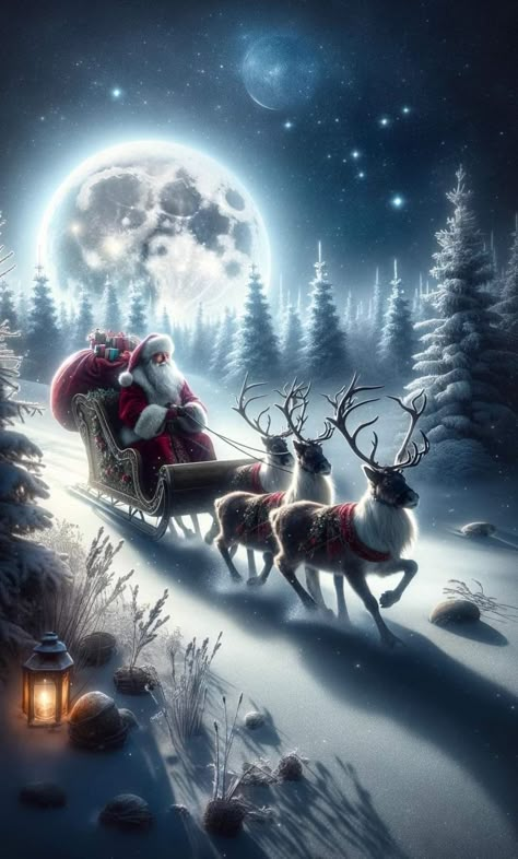 Christmas Screen Savers, Winter Christmas Scenes, Beautiful Christmas Scenes, Merry Christmas Gif, Santa Art, Merry Christmas Wallpaper, Christmas Scenery, Christmas Flyer, Animated Christmas