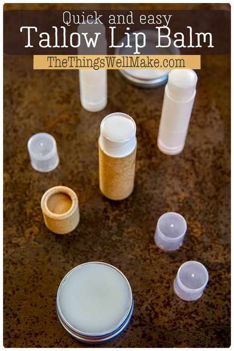 Tallow Chapstick Recipe, Homemade Tallow Balm, Diy Tallow Chapstick, How To Make Whipped Tallow, Whipped Tallow Recipe, How To Make Tallow Balm, Tallow Cream Recipe, Diy Tallow Balm, Tallow Candle Recipe