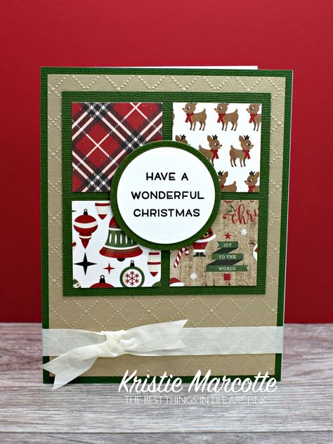 Echo Park’s A Perfect Christmas collection – 38 cards from one 6×6 paper pad – Kristie Marcotte Stamped Christmas Cards, Simple Christmas Cards, Handmade Christmas Card, Christmas Card Inspiration, Best Things In Life, Homemade Christmas Cards, Stampin Up Christmas Cards, Christmas Card Crafts, Diy Christmas Cards