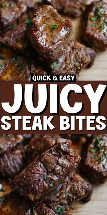 Indulge in these super easy air fryer steak bites with irresistible cowboy butter! Perfectly seasoned and cooked to juicy perfection, these steak bites are a hit for any meal. Whether you prefer them grilled, keto-friendly, or on a sheet pan dinner, these steak bites are quick and delicious. Try them tonight! Steak Bites Recipes, Tender Steak Bites, Air Fryer Steak Bites, Cowboy Butter, Roast Steak, Steak Dinner Recipes, Steak In Oven, Steak Bites Recipe, Air Fryer Steak