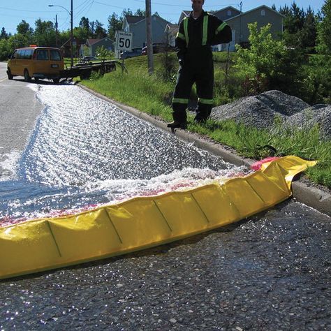 Quick Dam Water-Gate is a Portable Water Dam that rises with flow of water, 6in high x 30ft long, 1-Pack - Walmart.com - Walmart.com Flood Prevention, Water Survival, Water Catchment, Flood Barrier, Water Dam, Flood Protection, Storm Shelter, Roof Replacement, Underground Bunker