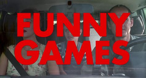 64 • Funny Games (1997) Funny Games 1997, Film Font, Michael Haneke, Best Titles, Character Analysis, Game Title, Movie Screen, Screen Caps, Title Design