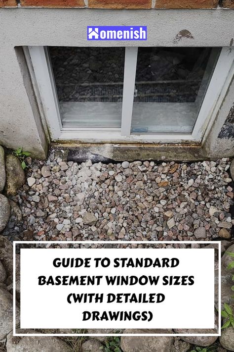 Basement windows come in a wide variety of sizes, which can differ between style and manufacturer. Common types of windows used in basements include hopper windows, casement windows, and single or double-hung windows. The most important thing you need to consider when planning windows for a basement is the minimum sizes that must be met in order to meet the necessary building code. Types Of Windows, Basement Window, Dark Basement, Egress Window, Window Well, Basement Windows, Double Hung Windows, Itchy Eyes, Window Sizes