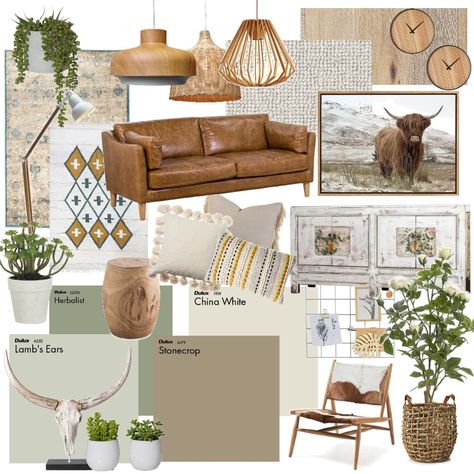 Modern Rustic Boho Living Room Modern Rustic Room Ideas, Modern Rustic Mood Board, Rustic Lounge Room, Rustic Interior Design Living Room, Rustic Style Interior Design, Style Sourcebook, Rustic Chic Living Room, Rustic Design Style, Rustic Style Furniture