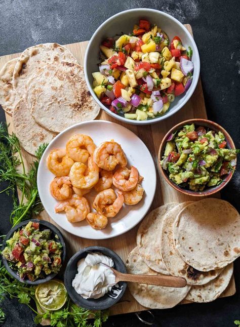 Prawn Tacos Recipe, Shrimp And Mango Tacos, Shrimp Tacos With Corn Salsa, Tacos Pineapple, Fish Tacos With Pineapple Salsa, Prawn Tacos With Mango Salsa, Jerk Shrimp Tacos With Pineapple Salsa, Prawn Tacos, Ray Peat