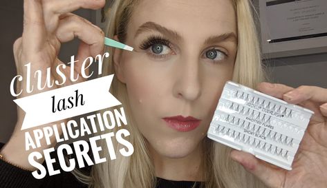 Once you know my secrets to applying individual cluster lashes on yourself  you will never look back! My problem solving hacks and application secrets will leave you wishing you had known how years ago!  Using Ardell small individual clusters I will teach you how to build the lashes you want, from natural to super full and how to remove them. Stay tuned till the end for my tips and tricks Cluster Lashes How To Apply, Eyelashes How To Apply, Semi Permanent Lashes, Individual Lash Extensions, Lashes Tutorial, Applying False Eyelashes, Cluster Eyelashes, Lash Clusters, Cluster Lashes