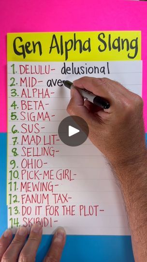 Learn how to translate kids' slang today | Learn how to translate kids' slang today | By Lanette and KurtFacebook Gen Z Words, Gen Alpha Slang, Teenage Slang, Gen Z Slang, Gen Alpha, Esl Teaching Resources, Slang Words, Word Meaning, Esl Teaching