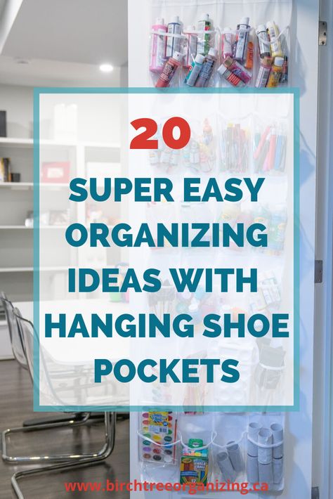 Uses For Hanging Shoe Organizer, Hanging Shoe Organizer Ideas, Shoe Rack Hacks, Easy Organizing Ideas, Bag Hacks, Organizing House, Hanging Storage Pockets, Organization Apartment, Clutter Help