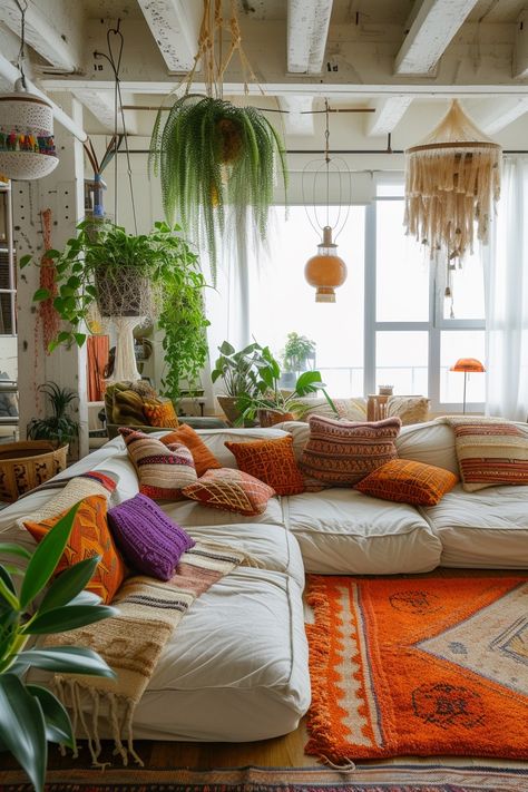 Retro Earthy Aesthetic, Diy Conversation Pit, Thailand Interior Design, 70s Inspired Living Room, Fun Interior Design, 70s Living Room, 70s Interior, 70s Home, Casa Vintage