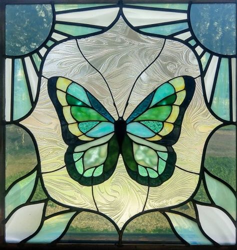 Neile Cooper, Diy Stained Glass Window, Stain Glass Window Art, Glass Window Art, Stained Glass Paint, Stained Glass Butterfly, Window Color, Contemporary Glass Art, Stained Glass Suncatchers