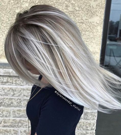 Blond Balayage, Ash Blonde Hair, Frontal Hairstyles, Super Hair, Trendy Hair Color, Grey Hair Color, Hair Color Balayage, Hair Color Dark, Cool Hair Color