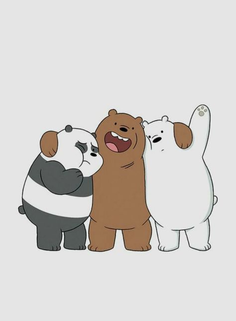 Ariana Grande Drawings, We Bare Bears Wallpapers, Cute Bear Drawings, Best Friend Poems, Small Canvas Paintings, Friend Cartoon, Drawings Of Friends, Cute Photography