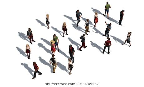 a crowd of people in top-view isolated on white background Top Down View Person, People Top View Png, Axonometric People, People From Above, Top View People, People Top View, A Crowd Of People, Axonometric View, Render People