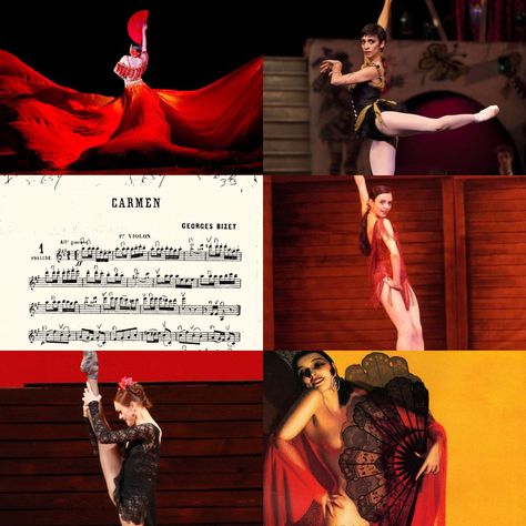 Carmen Opera Aesthetic, Carmen Aesthetic, Carmen Ballet, Dance Collage, Carmen Opera, Opera Aesthetic, Ballet Aesthetic, Ballet Core, Keep Calm