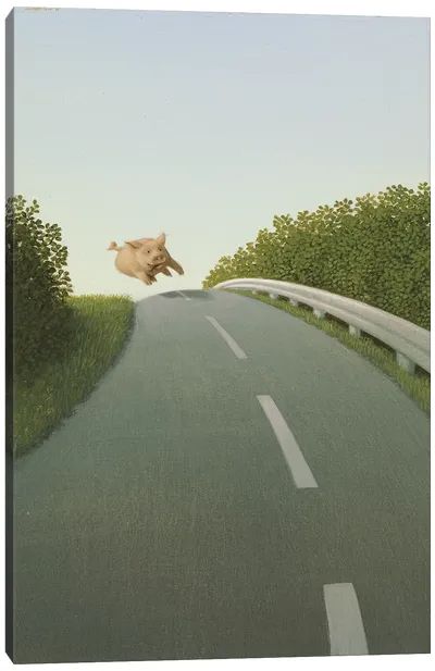 Michael Sowa - Canvas Prints & Wall Art | iCanvas Michael Sowa Art, Michael Sowa, Cat Races, French Films, Stormy Weather, After The Storm, Prints Wall, European Art, Film Set