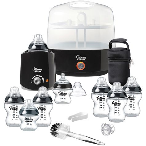 Tommee Tippee Essential Kit - Black | BIG W Tommee Tippee Bottles, Mama Bear Baby Bear, Luxury Baby Clothes, Baby Gadgets, Tommee Tippee, Baby List, Luxury Baby, Baby On The Way, Closer To Nature