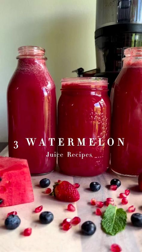 Watermelon Juice Recipes, Watermelon Juice Recipe, Healthy Juicer Recipes, Healthy Juice Drinks, Juice Cleanse Recipes, Juice Smoothies Recipes, Delicious Smoothies, Best Smoothie, Smoothie Detox