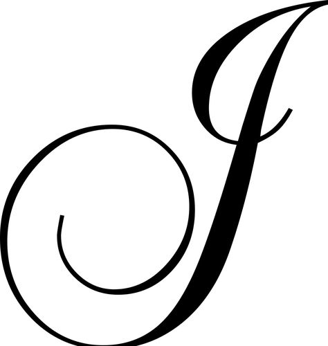 Letter J In Cursive, J Calligraphy, Letter J Tattoo, Letter J Design, J Tattoo, Design With Letters, Cursive Tattoos, Calligraphy Drawing, Pretty Letters