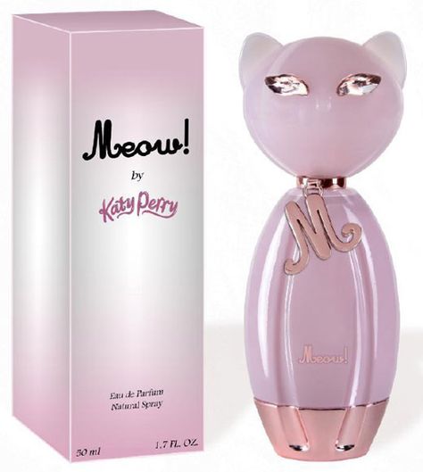 Katy perry meow perfume. I have Purr but this actually smells better! And I want it lol!!! One Direction Perfume, Cat Perfume, Perfume Bottle Design, Beautiful Perfume Bottle, 3 Women, Beautiful Perfume, Best Perfume, Perfume Brands, Womens Fragrances