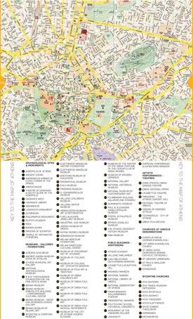 Athens sightseeing map Athens Tourist Map, Athens Sightseeing, Athens Map, Dubai Map, Athens Metro, Planet Map, Singapore Map, Rome Map, Los Angeles Map