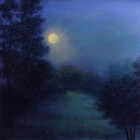 Soft Pastel Art, Moonlight Painting, Night Sky Painting, Landscape Tattoo, Pastel Landscape, Moon Painting, Canvas Painting Designs, Night Landscape, Sky Painting