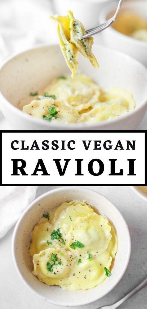 Classic Vegan Ravioli Recipe I how to make vegan ravioli I tips for cooking vegan ravioli I delicious vegan italian recipes I easy vegan recipes I vegan pasta dishes I ravioi step by step recipe I best vegan ravioli recipe I easy vegan ravioli dough I how to customize vegan ravioli I delicious vegan recipes for kids I egg free pasta I dairy free ravioli I vegan ravioli dough without eggs #veganrecipes #ravioli Vegan Gluten Free Ravioli Recipe, Vegan Ravioli Filling, Vegan Ravioli Dough, Dairy Free Ravioli, Egg Free Pasta, Vegan Ravioli Recipe, Vegan Pasta Dishes, Vegan Recipes For Kids, Ravioli Dough