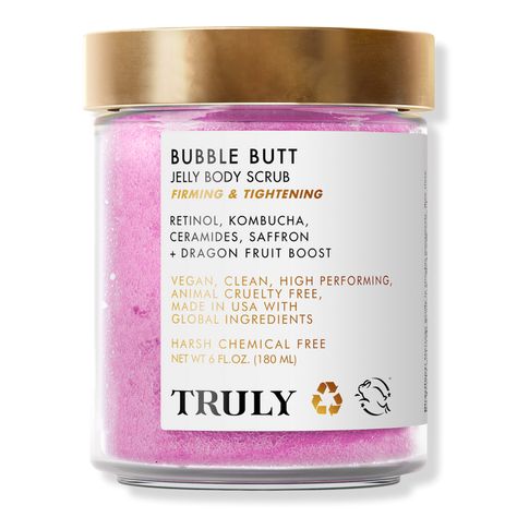 Truly Body Scrub, Windowless Bathroom, Truly Beauty, Tighten Skin, Body Hygiene, Smooth Skin Texture, Smell Goods, Body Scrubs, Body Care Routine