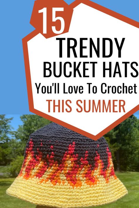 Check out these really awesome crochet bucket hat patterns. I've included 10 FREE Crochet Patterns for this Summer's Bucket Hats. You'll find easy bucket hat patterns using a variety of yarn types. There are plain crochet bucket hats, checkered, granny squares and even the infamous Flame Bucket Hat! You'll also find a FREE hat sizing chart that you can print our and keep in your crochet binder for reference. Bucket Hat Patterns, Crochet Patterns Top, Bucket Hat Pattern Free, Frog Strawberry, Crochet Bucket Hats, Beanie Hat Crochet Pattern, Top Flowers, Bucket Hat Pattern, Hat Patterns Free